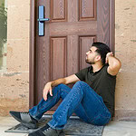 man locked out of his house in Colchester