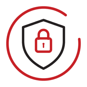 Shield and padlock icon representing home security upgrades